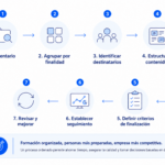 Proceso de siete pasos para organizar la formación interna de una empresa